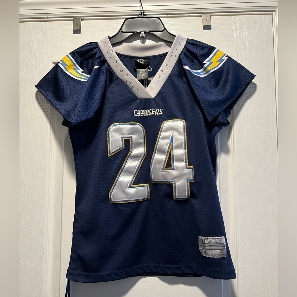 Women’s NFL Reebok San Diego Chargers Jersey. 24 Ryan Mathews. Size small.